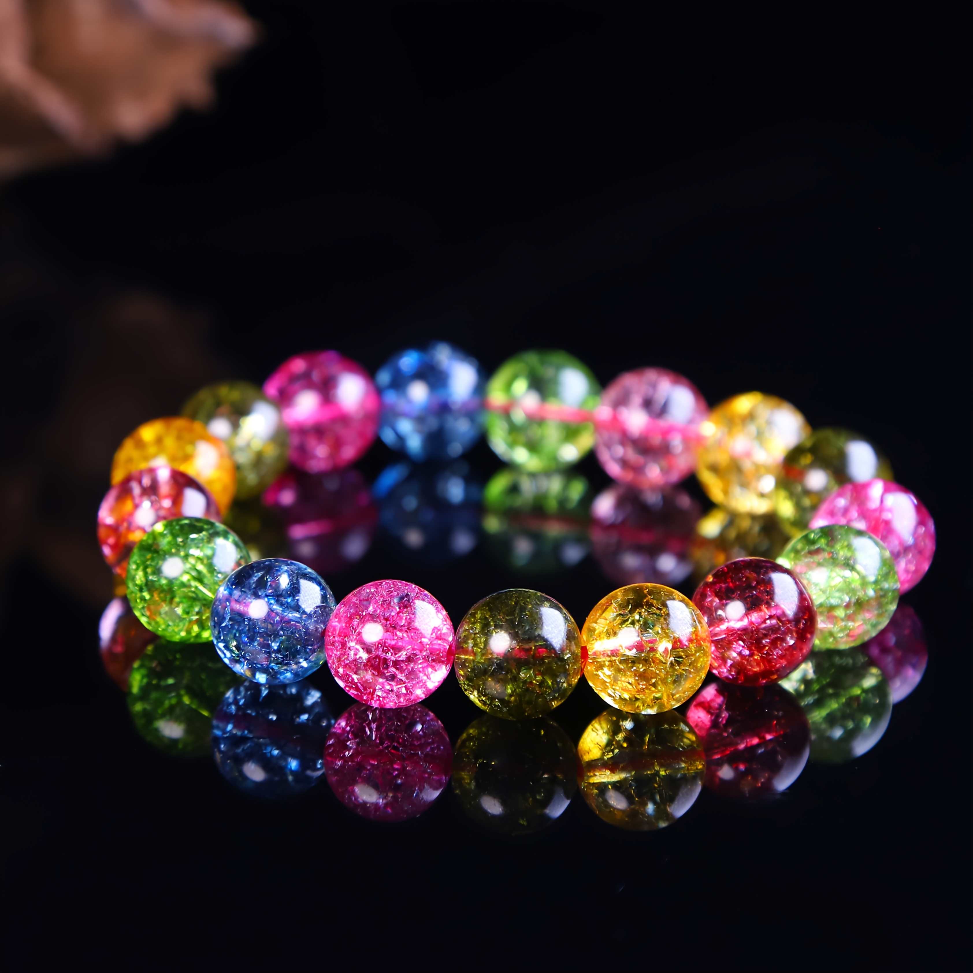Natural Multicolored Rainbow Bracelet, Fashionable Gift